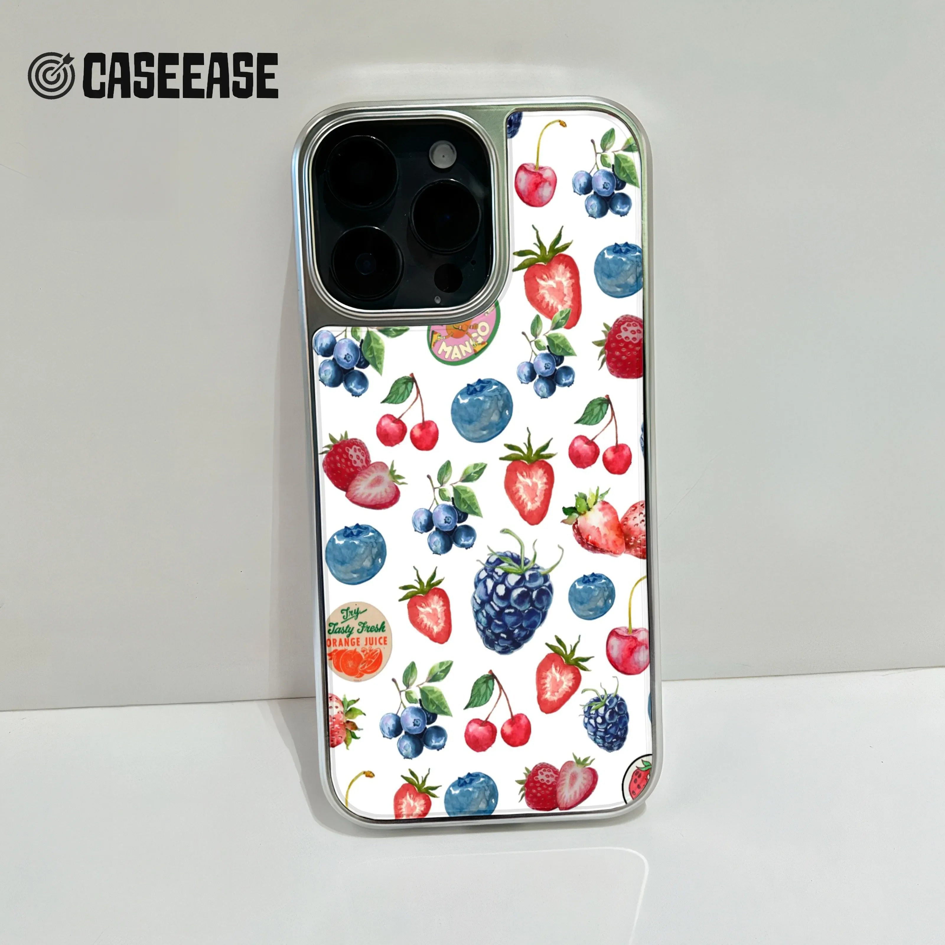 Berry Bliss Phone Case - Colorful Fruit Design & Artistic Illustration