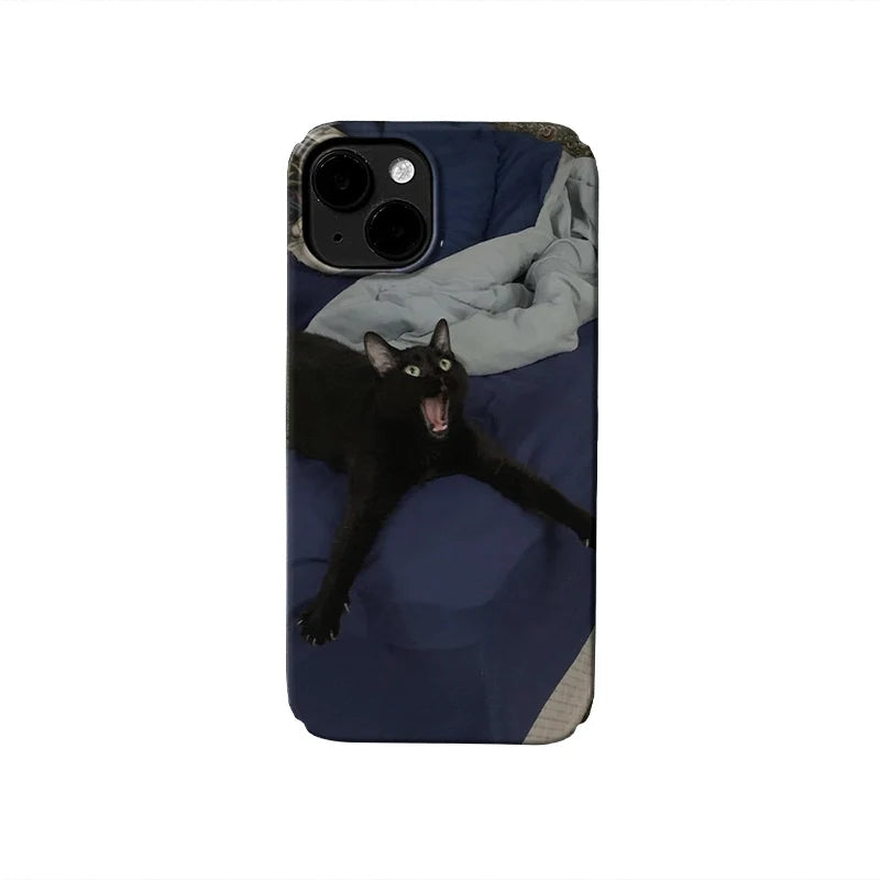 Playful Black Cat Phone Case 2025 – Captivating Feline Energy