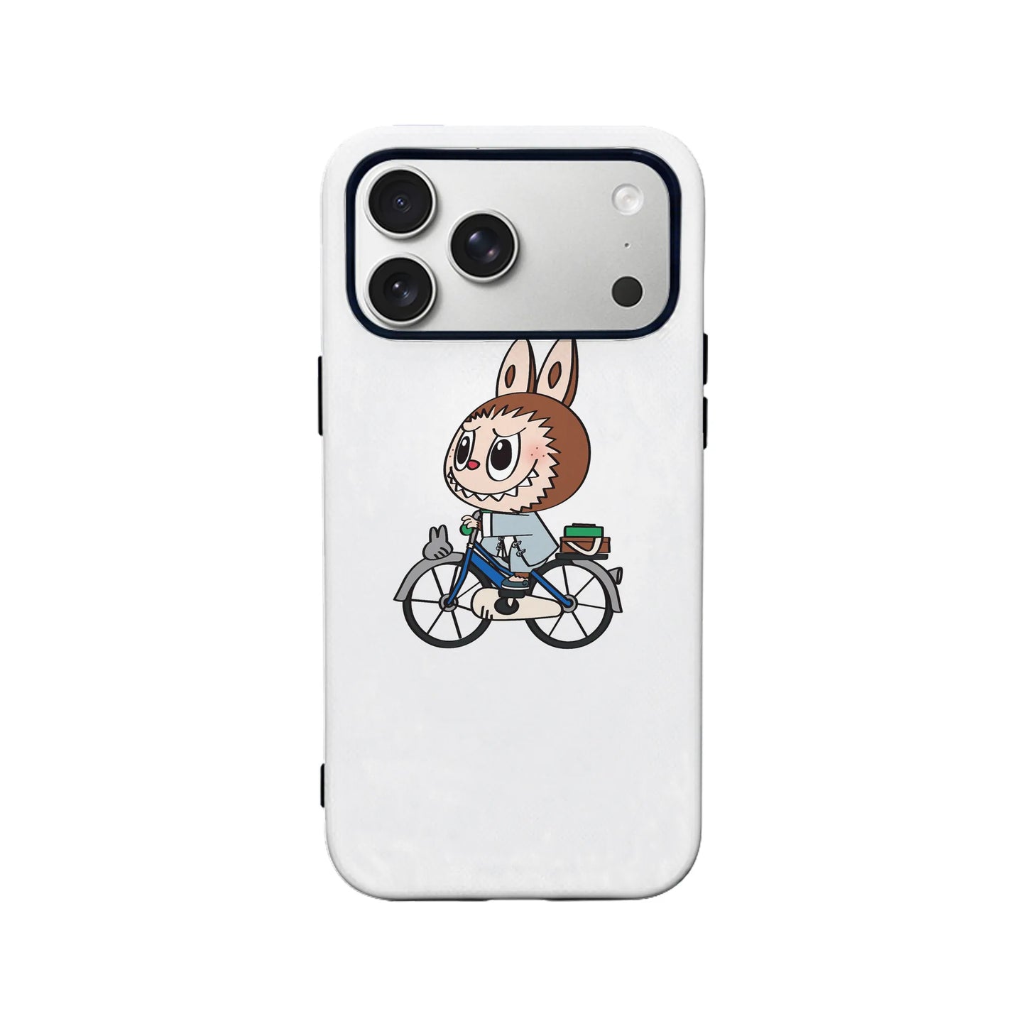 Cute Labubu on Bicycle Phone Case