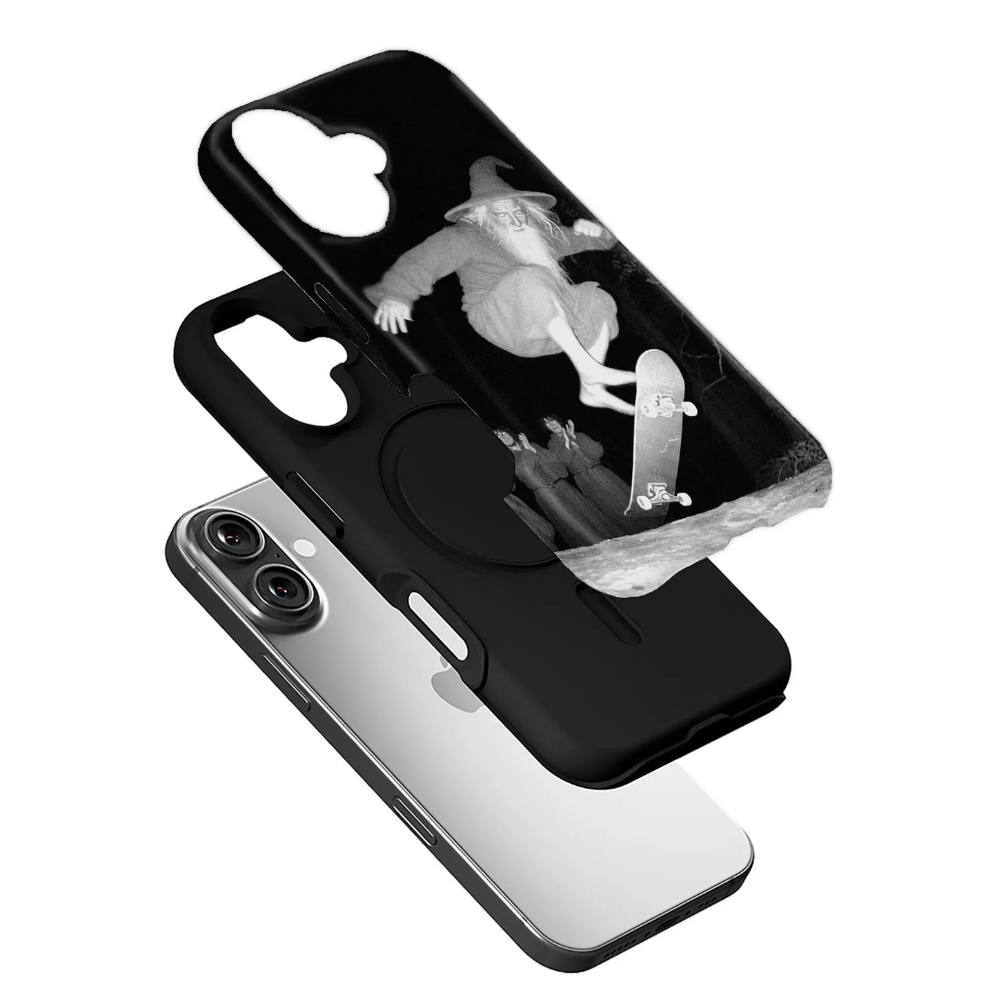Wizard Skateboarding Phone Case 2025 – Mystical Night Design