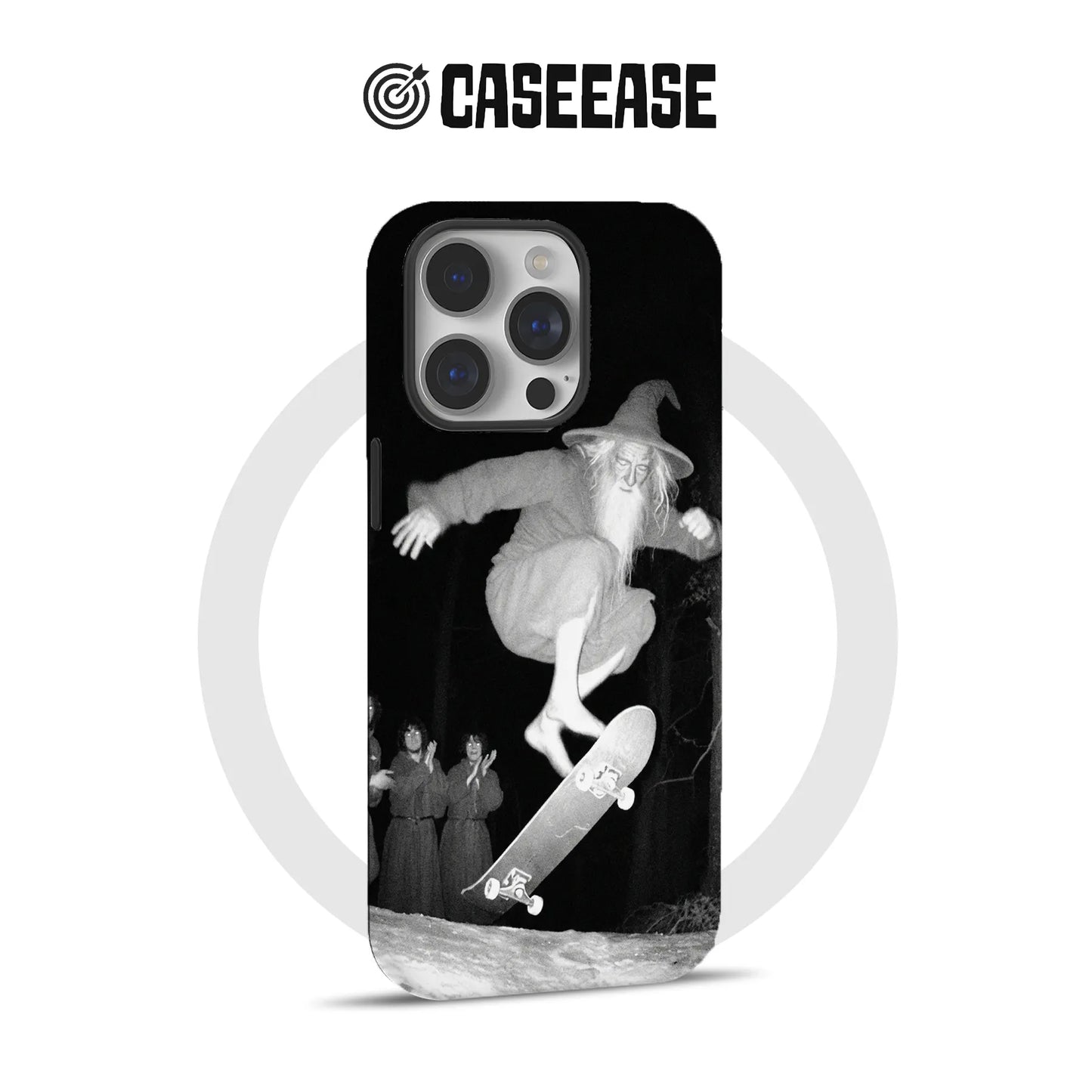 Wizard Skateboarding Phone Case 2025 – Mystical Night Design