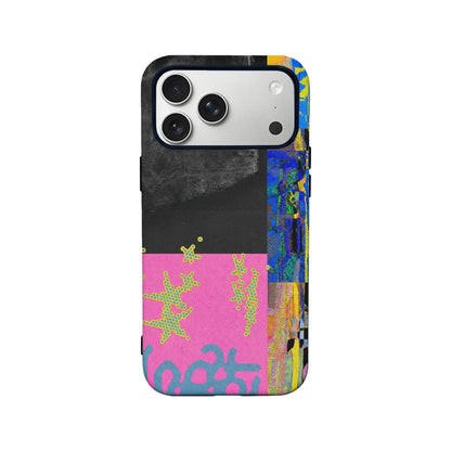 Collage Minimalist IPhone Phone Case - Premium Protective Phone Case - View 2