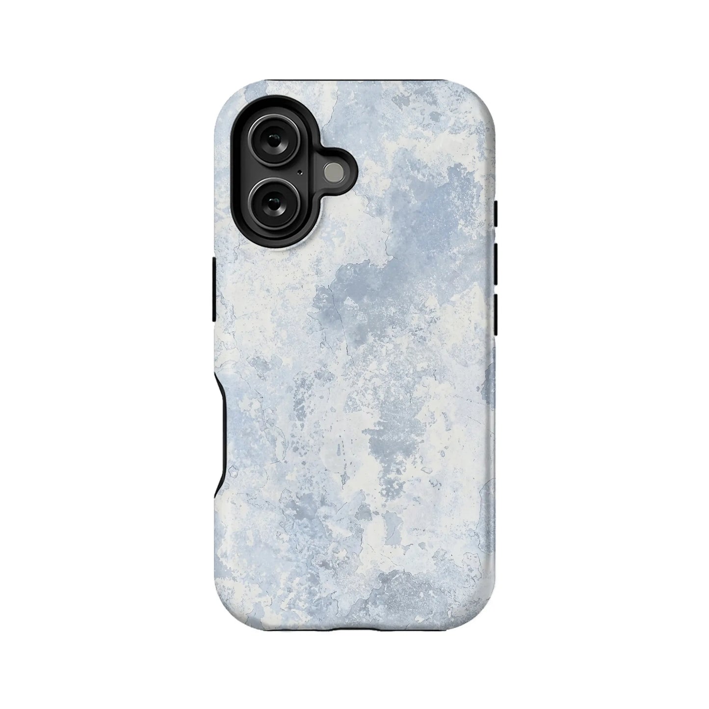 Minimalist Textured Phone Case – Blue Mist Design