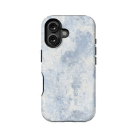 Minimalist Textured Phone Case – Blue Mist Design