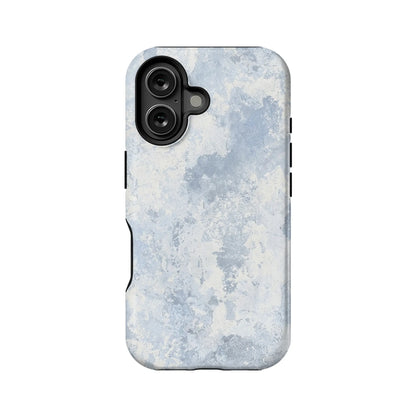 Minimalist Textured Phone Case – Blue Mist Design