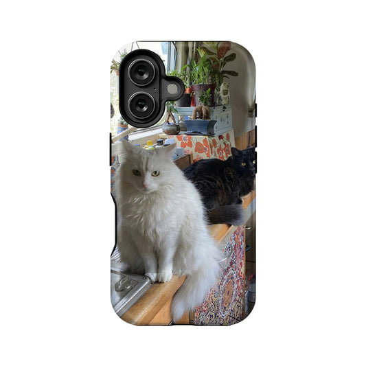 Charming Dual Cats Phone Case 2025 – Cozy Home Vibes