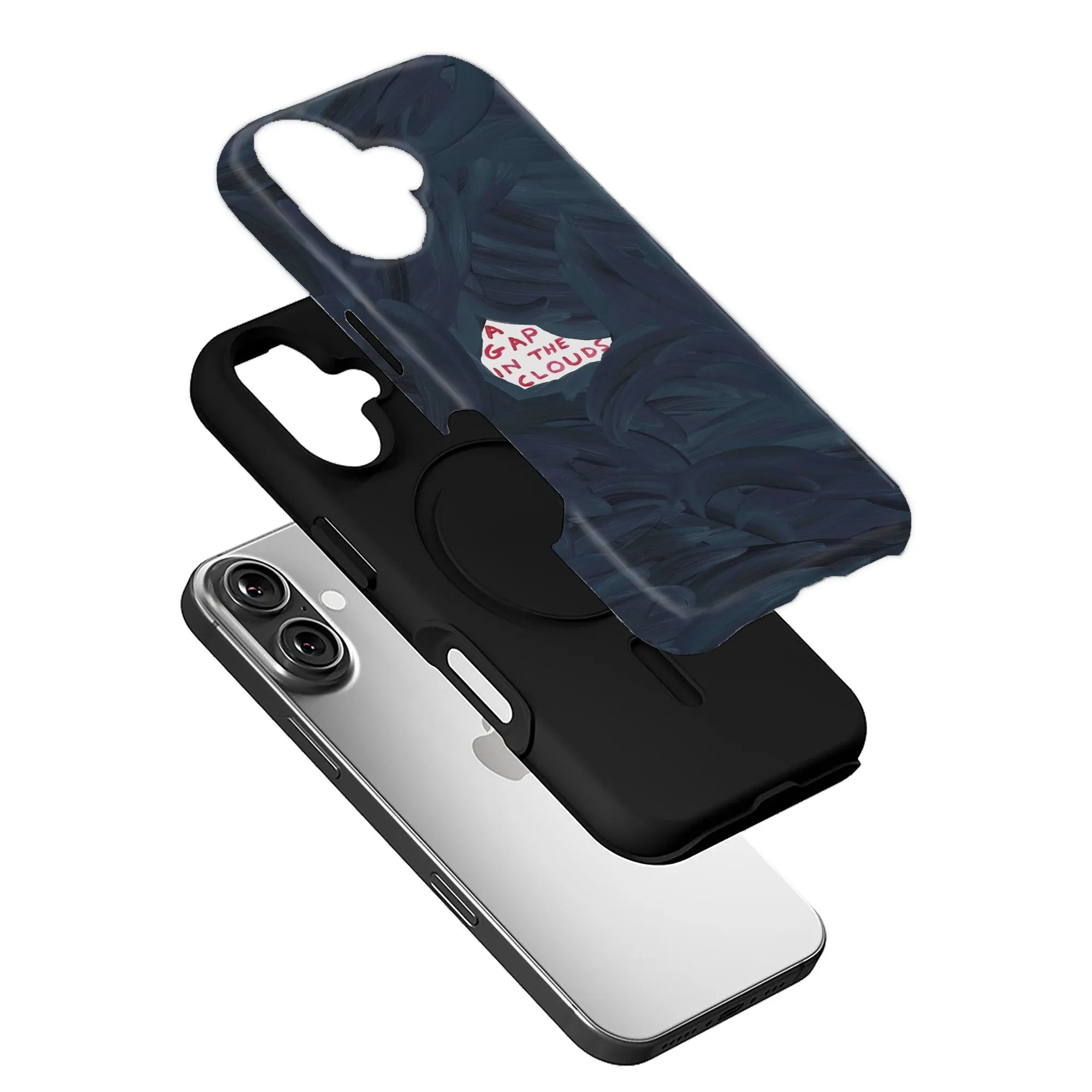 Clouds Text Art IPhone Phone Case