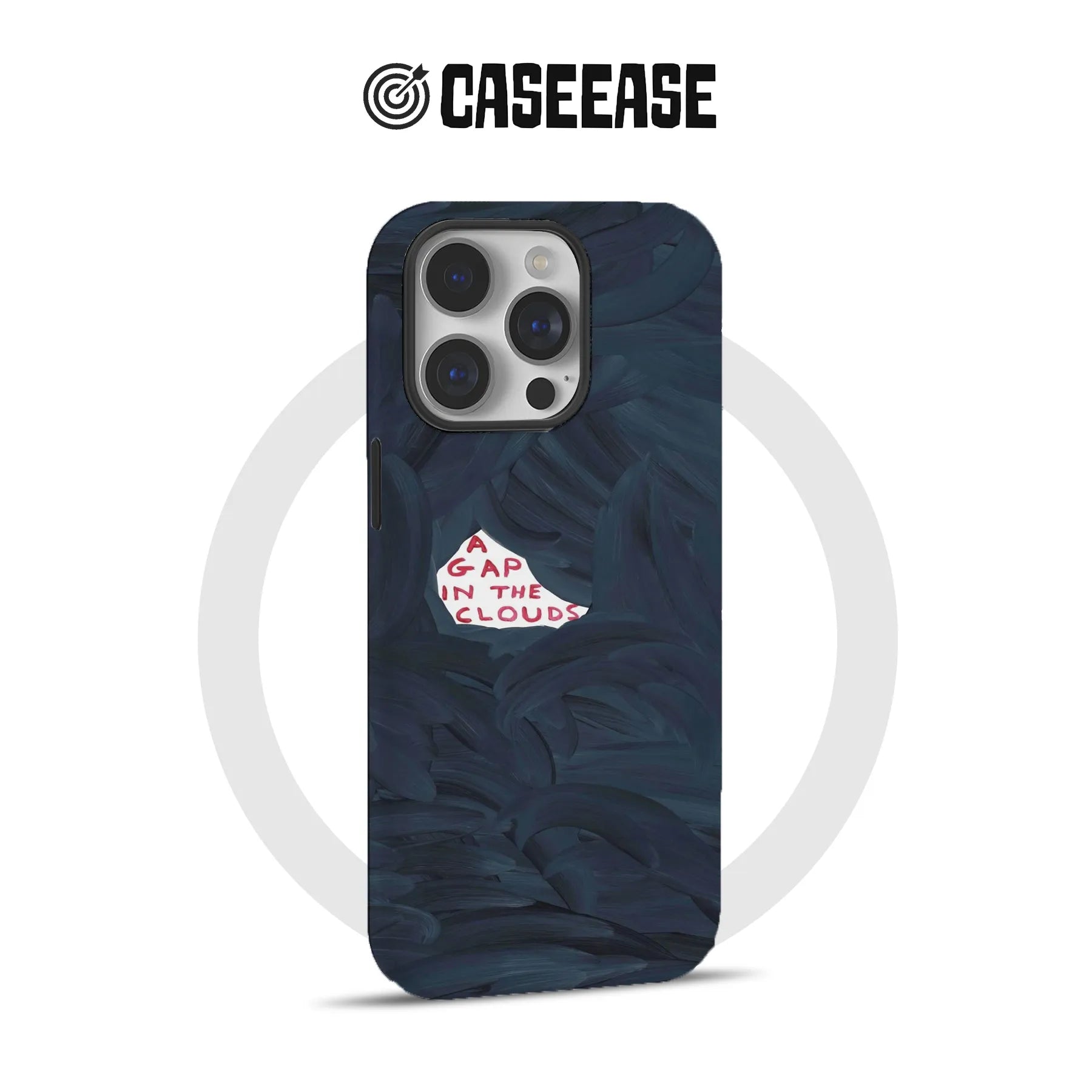 Clouds Text Art IPhone Phone Case