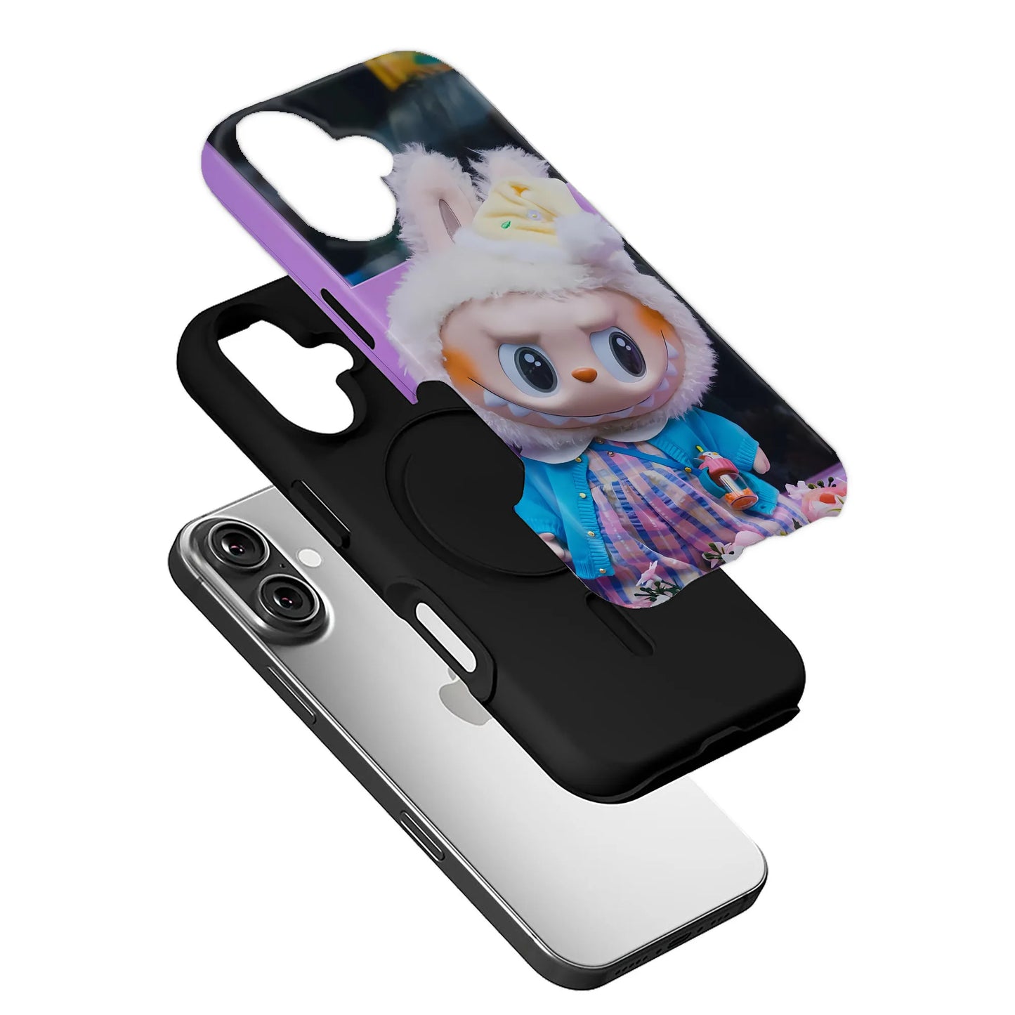 Cute Bunny Character Phone Case for iPhone