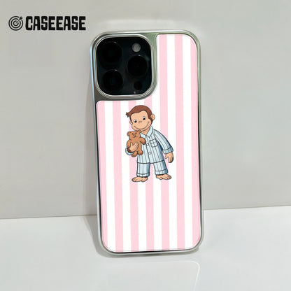 Holographic Chrome Curious Monkey Phone Case