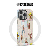 Funda para teléfono con diseño de patchwork de Jorge el curioso