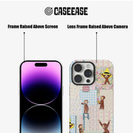 Funda para teléfono con diseño de patchwork de Jorge el curioso