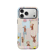 Funda para teléfono con diseño de patchwork de Jorge el curioso