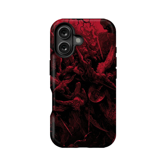 Dark Gothic Phone Case 2025 – Red & Black Apocalyptic Art Design