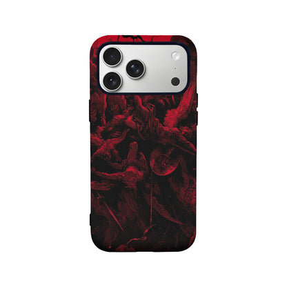 Dark Gothic Phone Case 2025 – Red & Black Apocalyptic Art Design