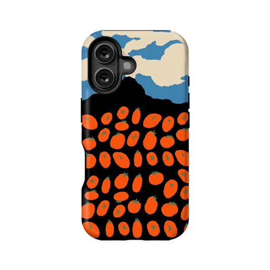 Tomato Field Phone Case – Abstract Harvest Design