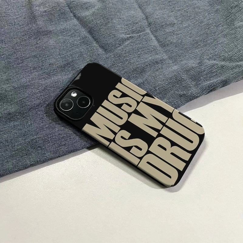 Music Is My Drug Phone Case – Bold Statement Design