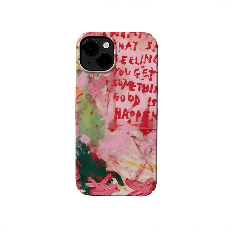 Abstract Brushstroke Phone Case - Vibrant Artistic Expression