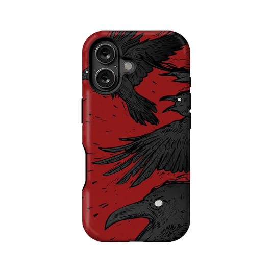 Dark Raven Phone Case 2025 – Gothic Crow Illustration Design