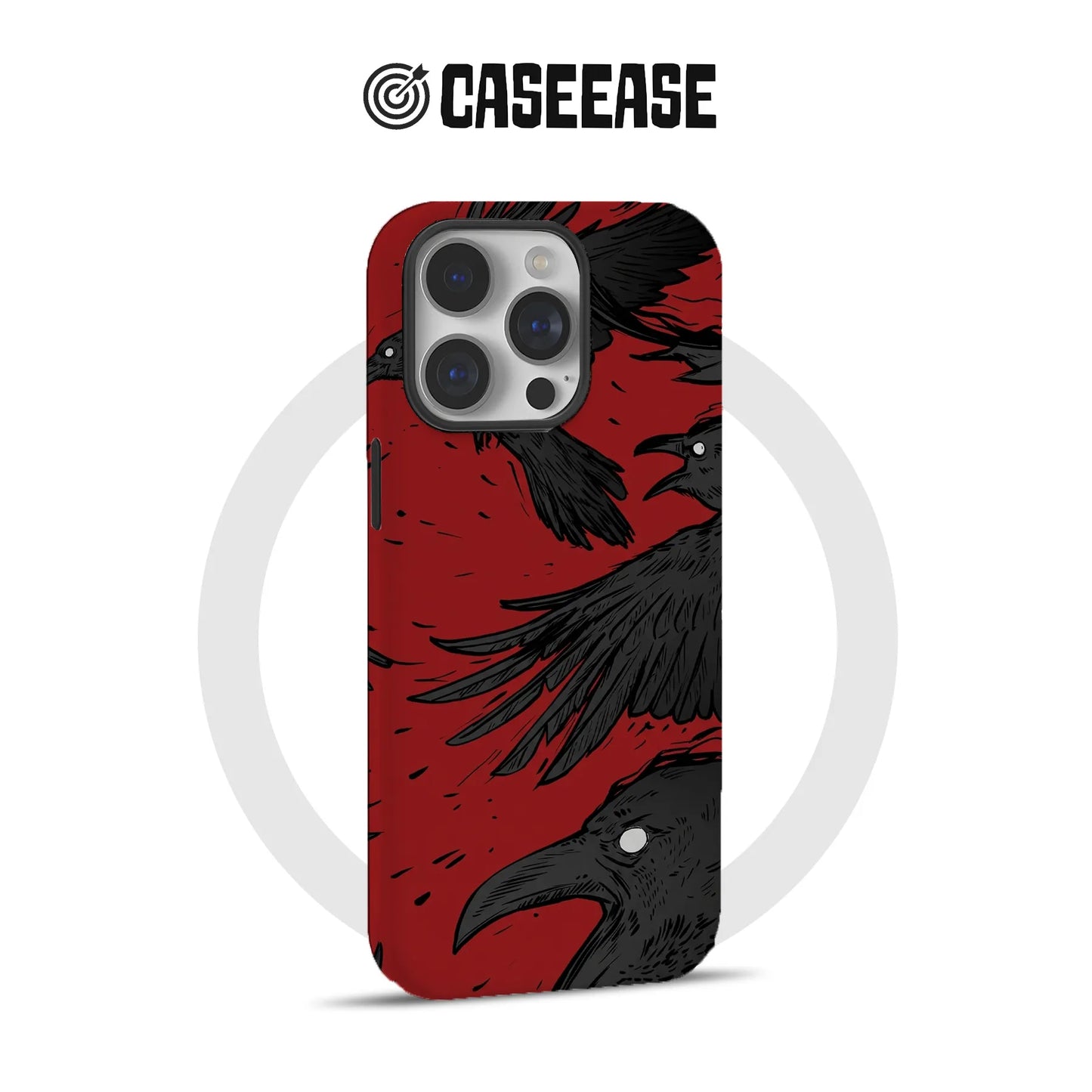 Dark Raven Phone Case 2025 – Gothic Crow Illustration Design
