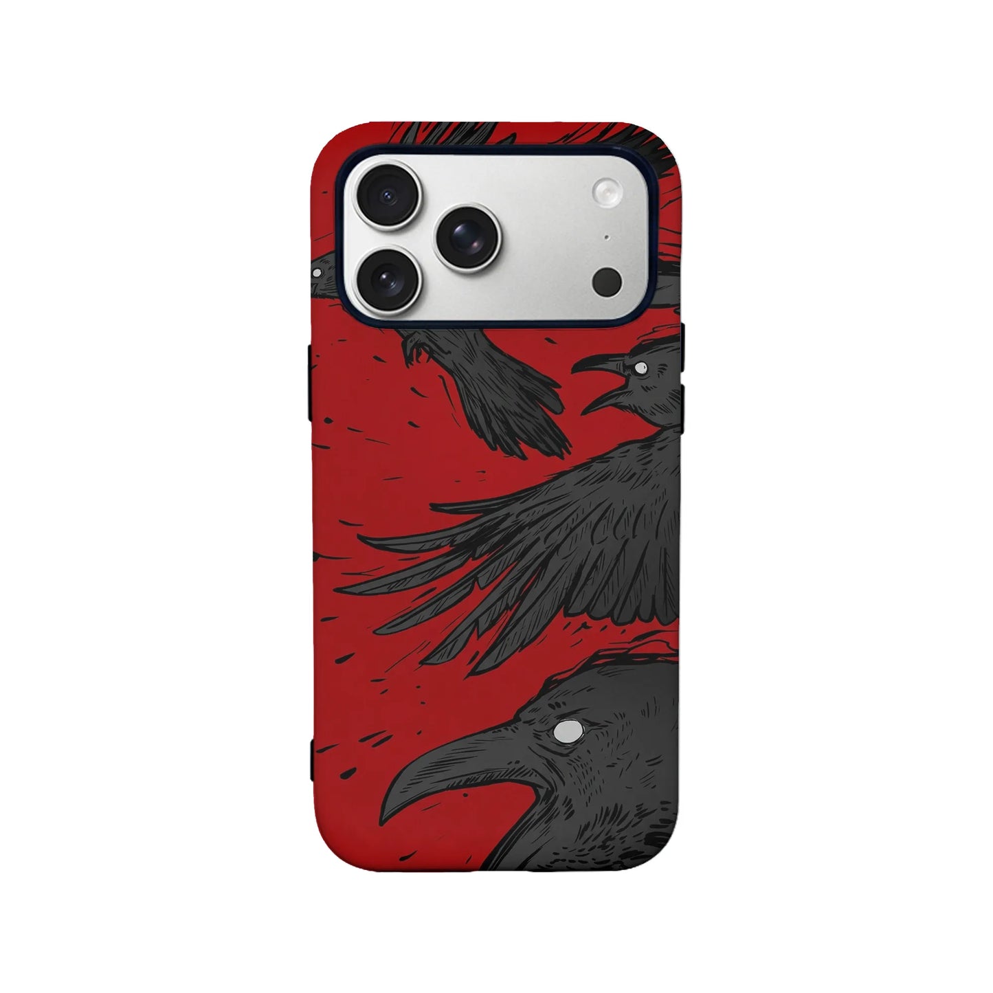 Dark Raven Phone Case 2025 – Gothic Crow Illustration Design