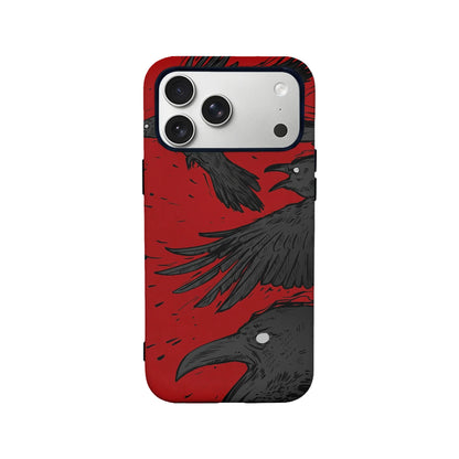 Dark Raven Phone Case 2025 – Gothic Crow Illustration Design