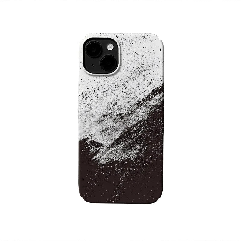 Abstract Black & White Phone Case - Minimalist Design