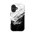 Funda de teléfono abstracta en blanco y negro - Diseño minimalista 
