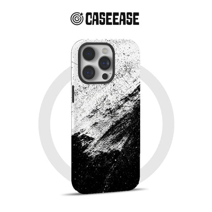 Funda de teléfono abstracta en blanco y negro - Diseño minimalista 