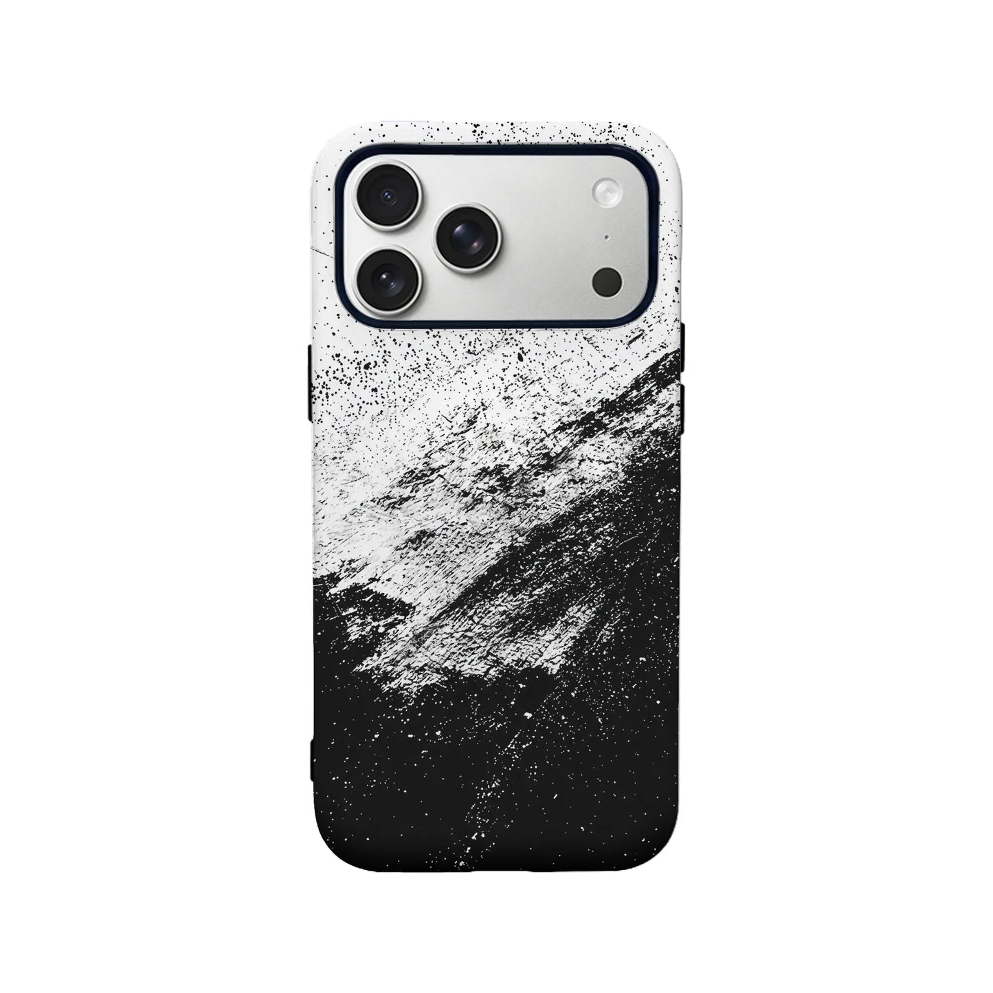 Funda de teléfono abstracta en blanco y negro - Diseño minimalista 