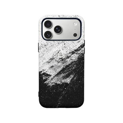Funda de teléfono abstracta en blanco y negro - Diseño minimalista 