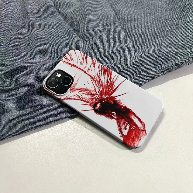 Blood Angel Phone Case 2025 – Striking Red and White Abstract Art