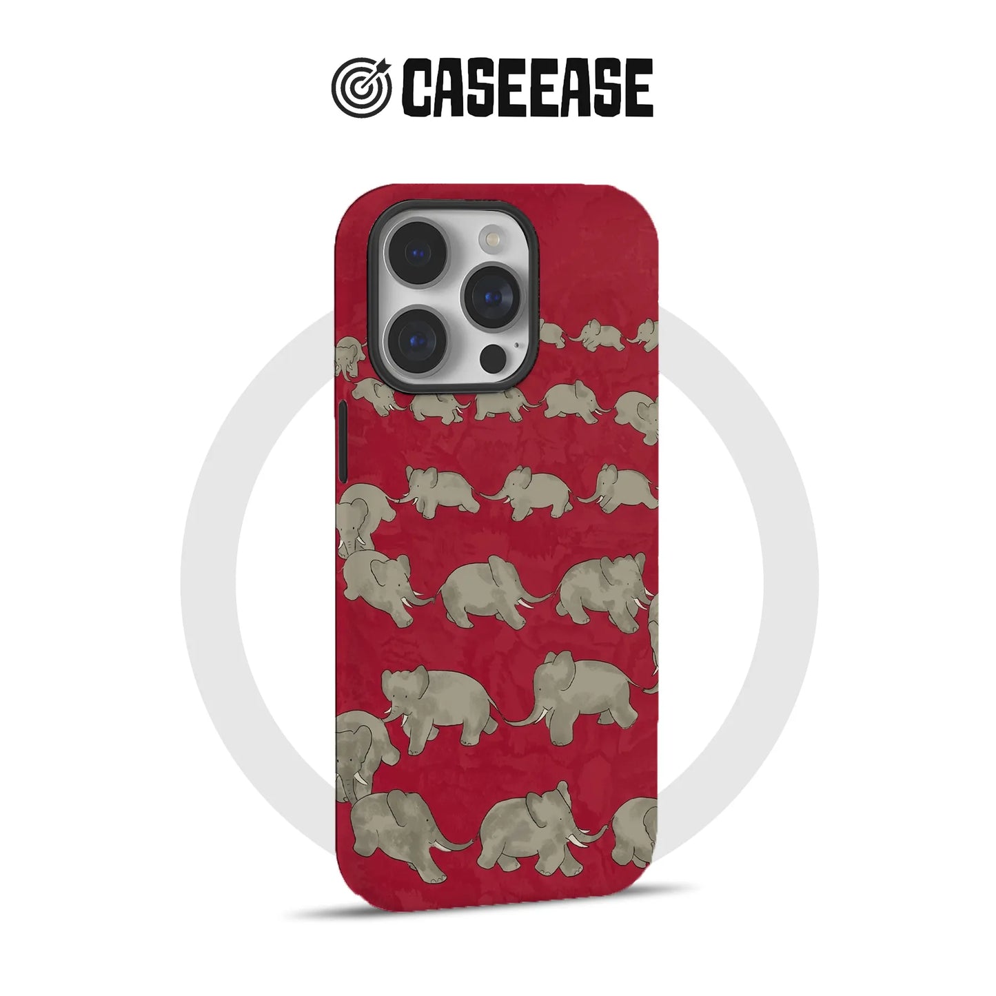 레드 엘리펀트 허드 미니멀리스트 아이폰 폰 케이스