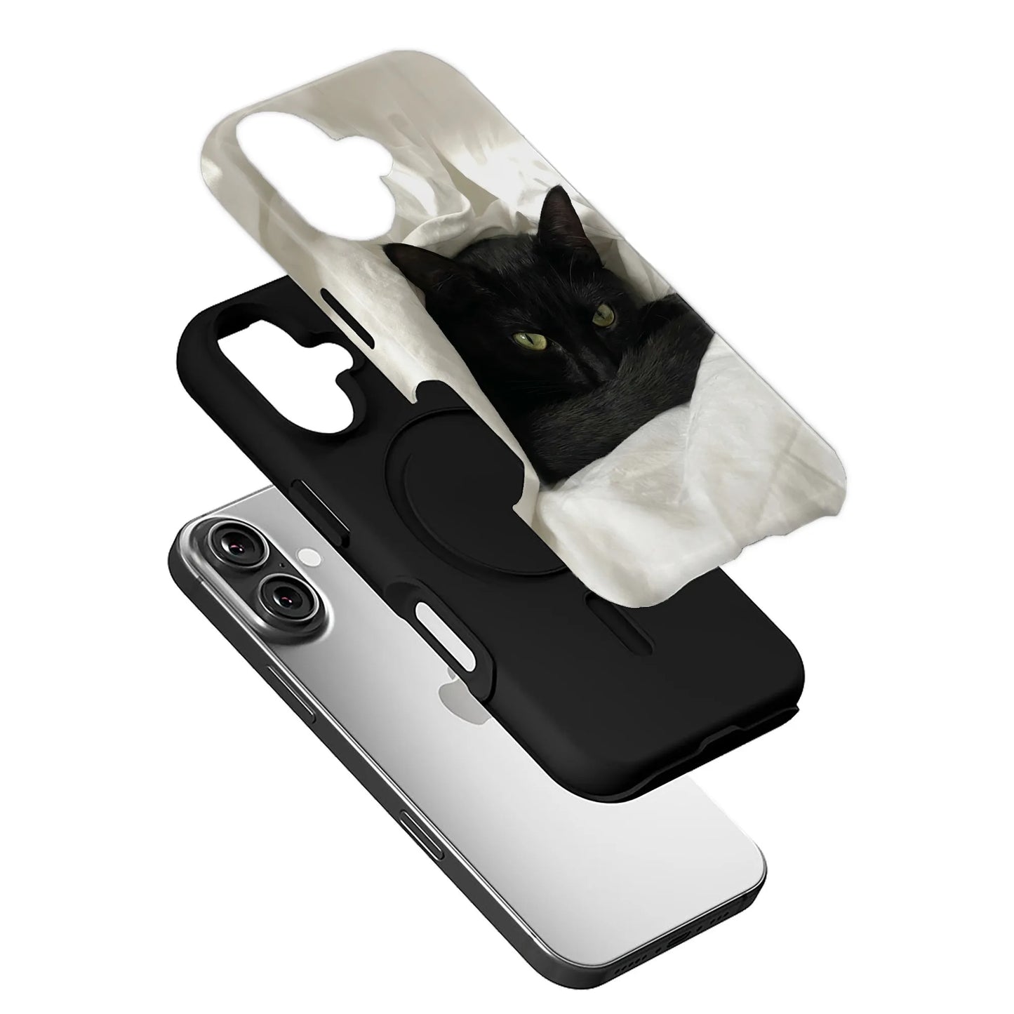Mystic Black Cat Phone Case 2025 – Elegance in Shadow