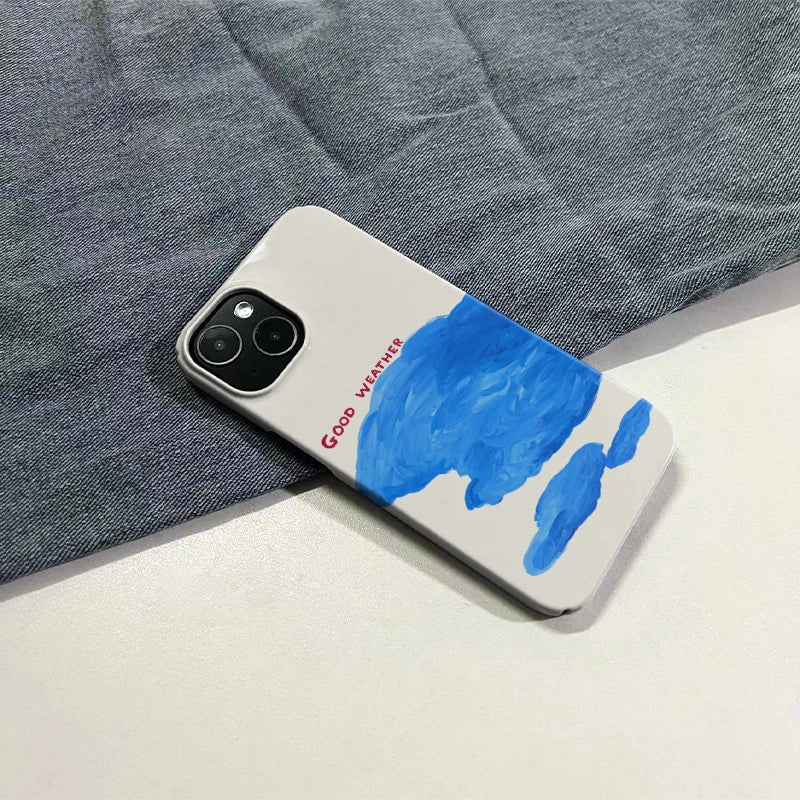 Good Weather Text Art IPhone Phone Case