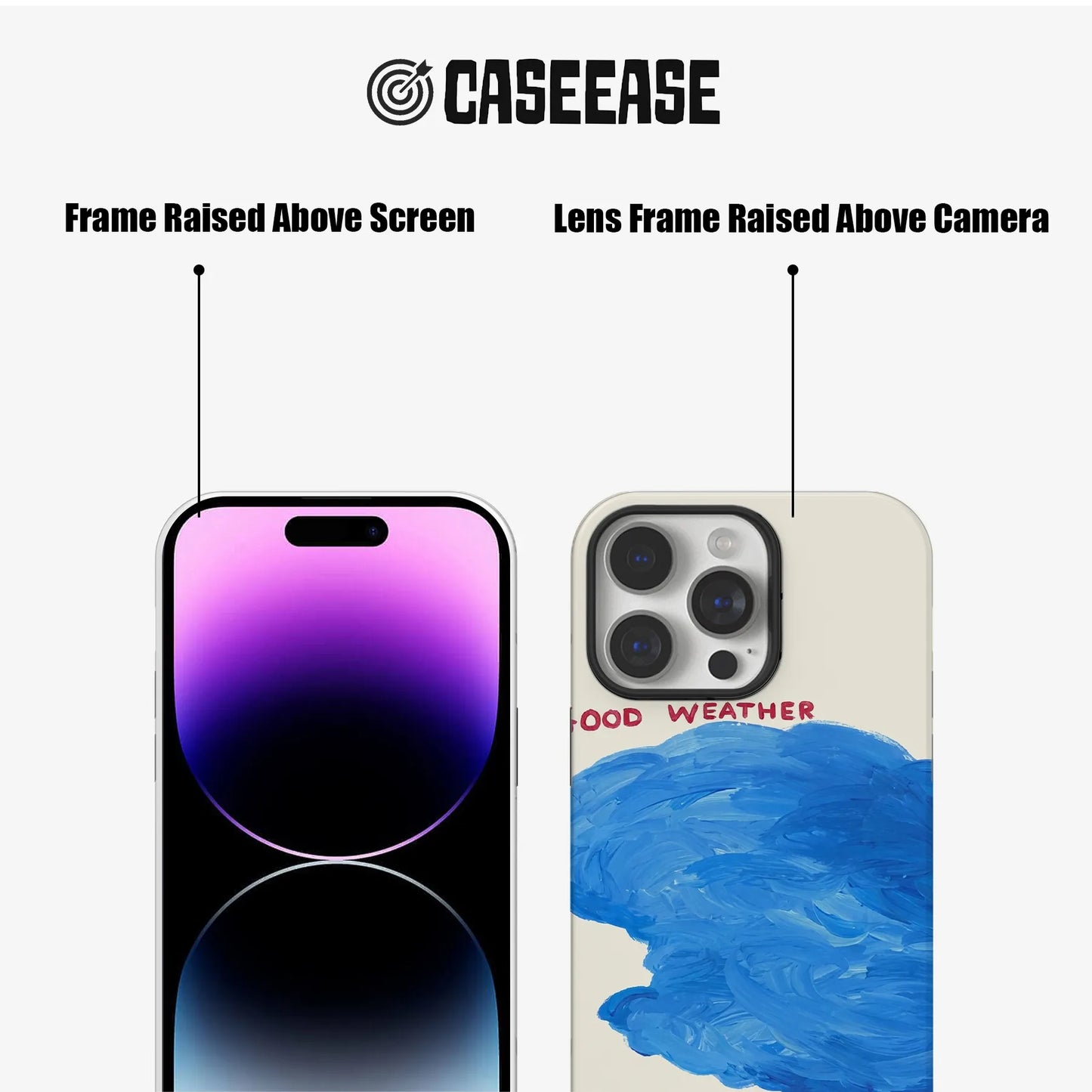 좋은 날씨 텍스트 아트 아이폰 폰 케이스