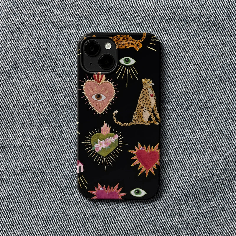 Boho Wild Love Phone Case – Artistic and Whimsical Design