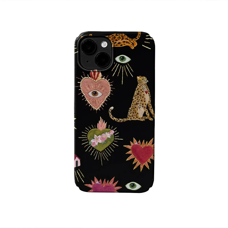 Boho Wild Love Phone Case – Artistic and Whimsical Design