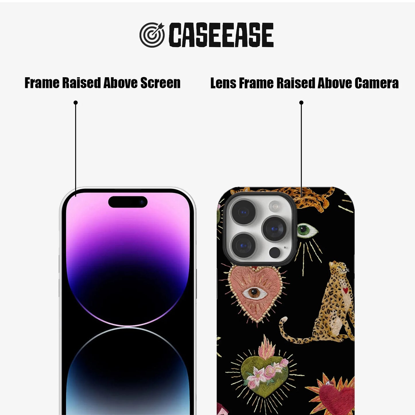 Boho Wild Love Phone Case – Artistic and Whimsical Design