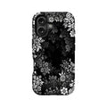 Elegant Floral Pattern Phone Case – Classic Black & White Design