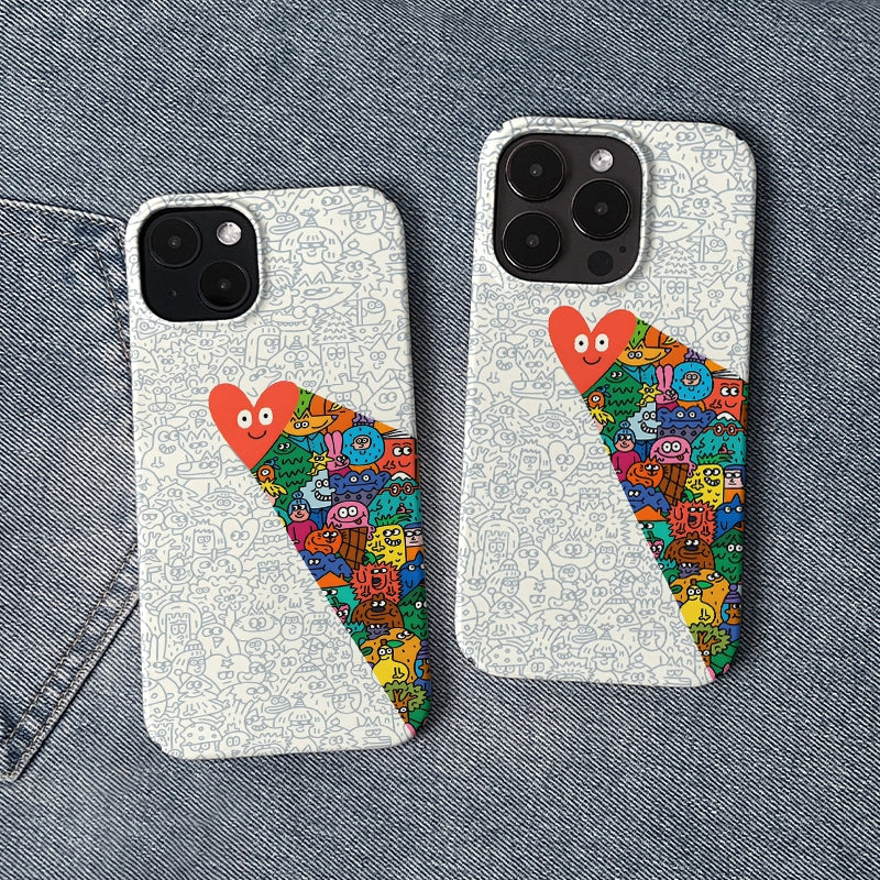 Heart Lighting Minimalist IPhone Phone Case