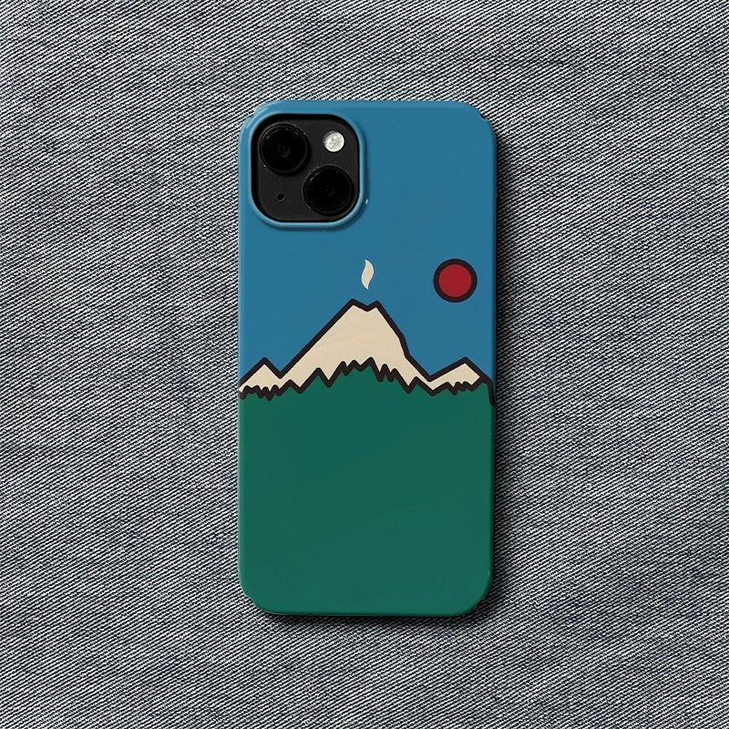 Mountain Horizon Phone Case – Vibrant Nature Artwork