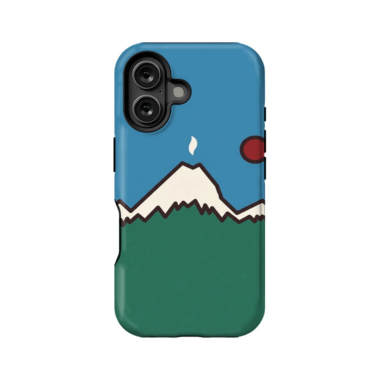 Mountain Horizon Phone Case – Vibrant Nature Artwork