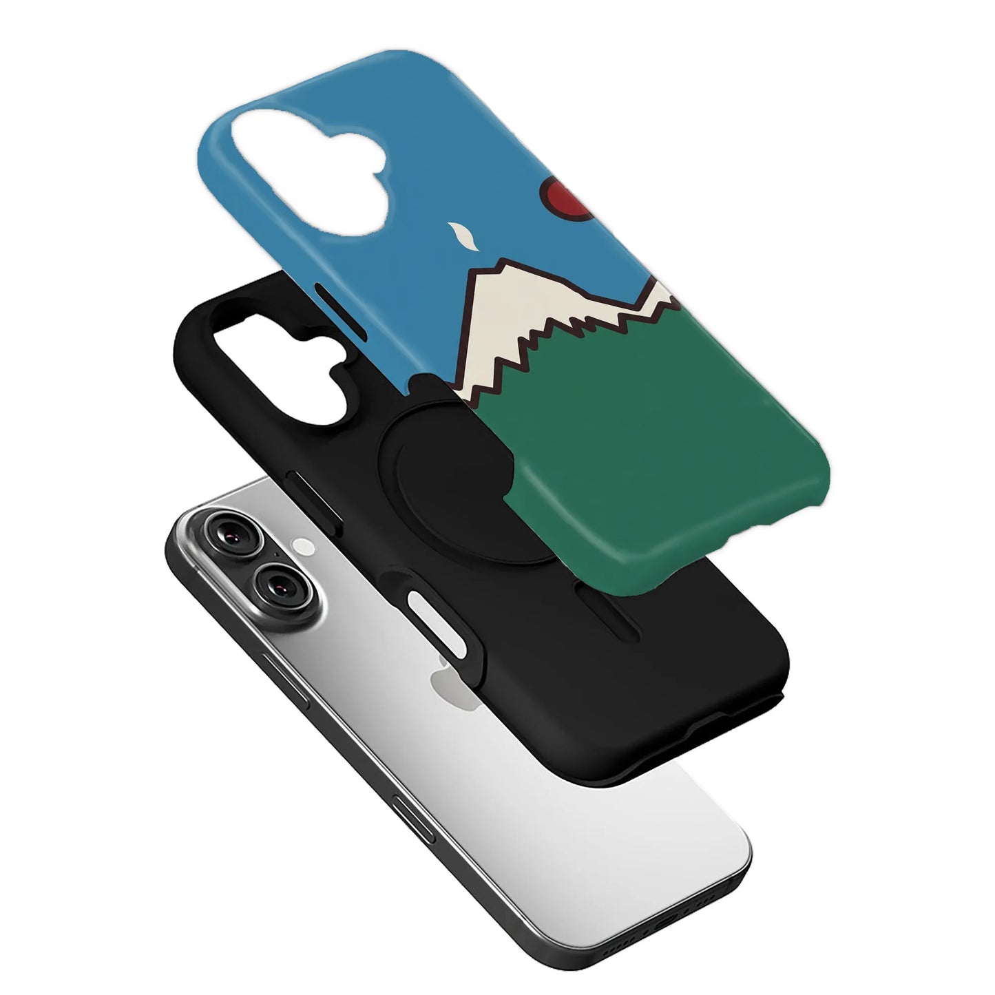 Mountain Horizon Phone Case – Vibrant Nature Artwork