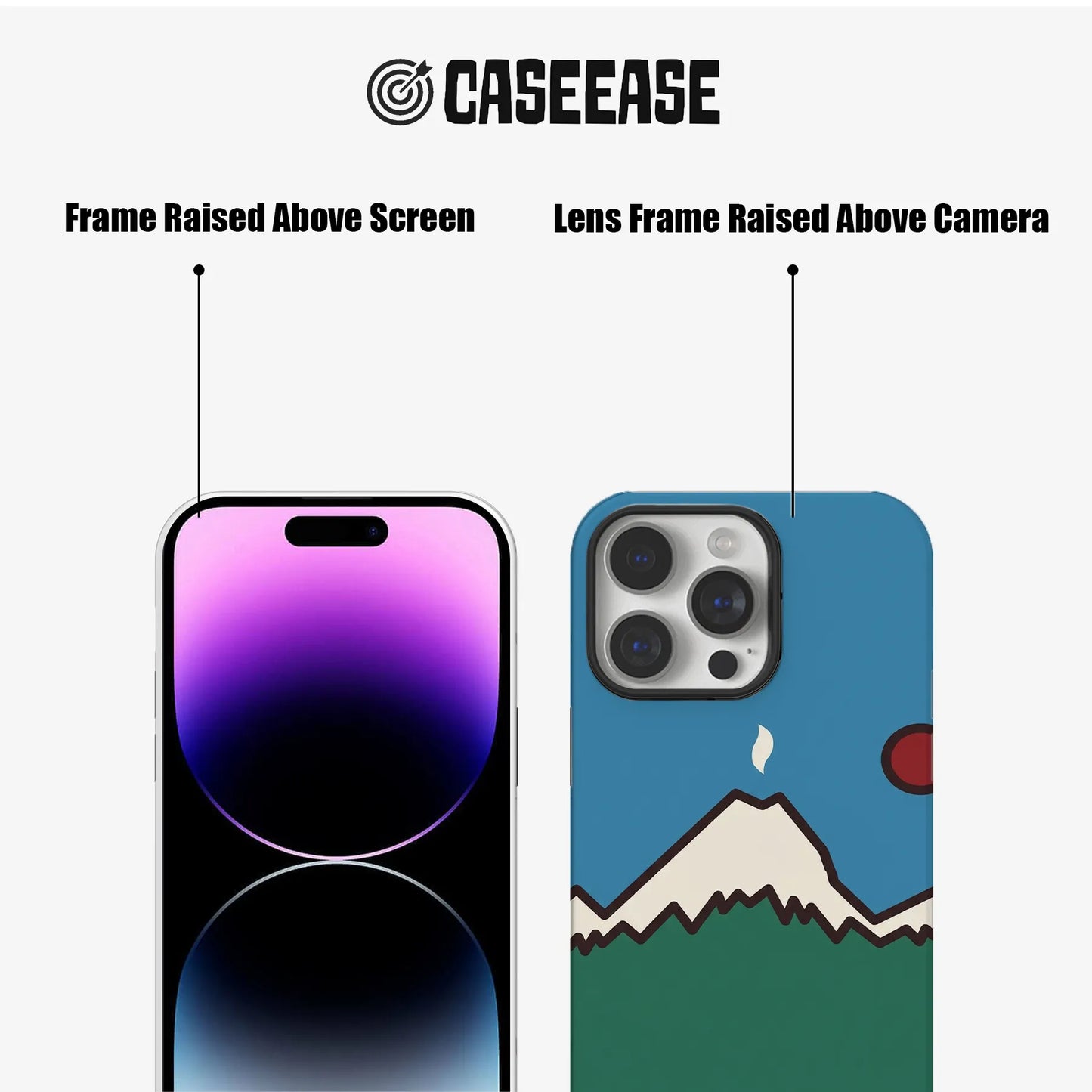 Mountain Horizon Phone Case – Vibrant Nature Artwork