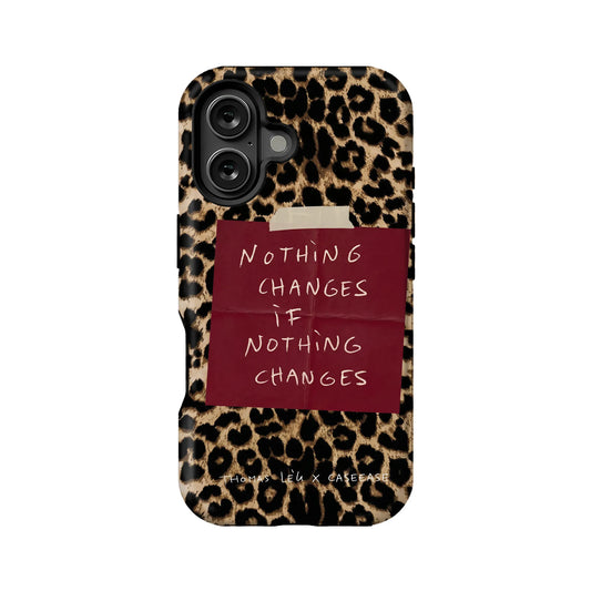 Leopard Print Motivational Phone Case
