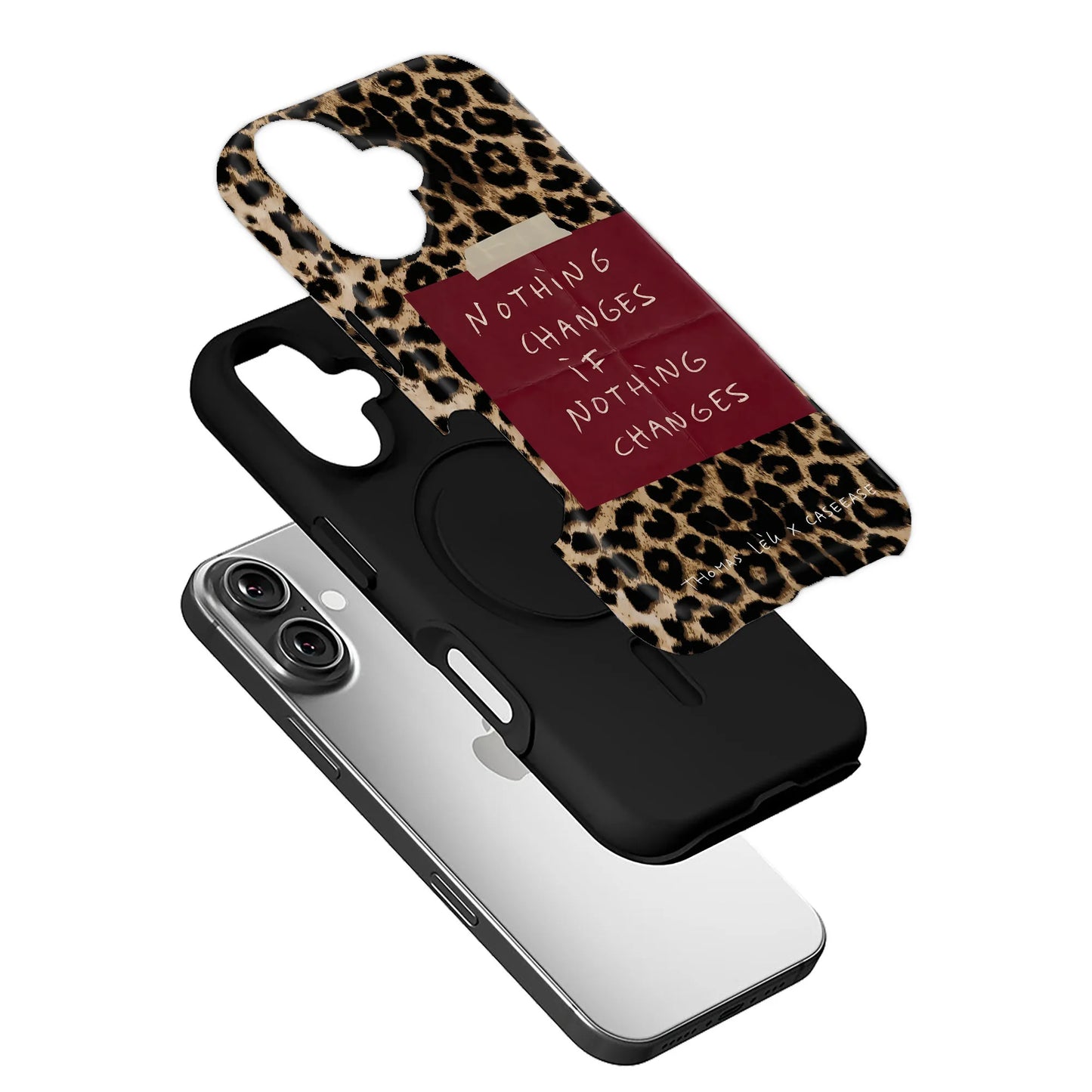 Leopard Print Motivational Phone Case
