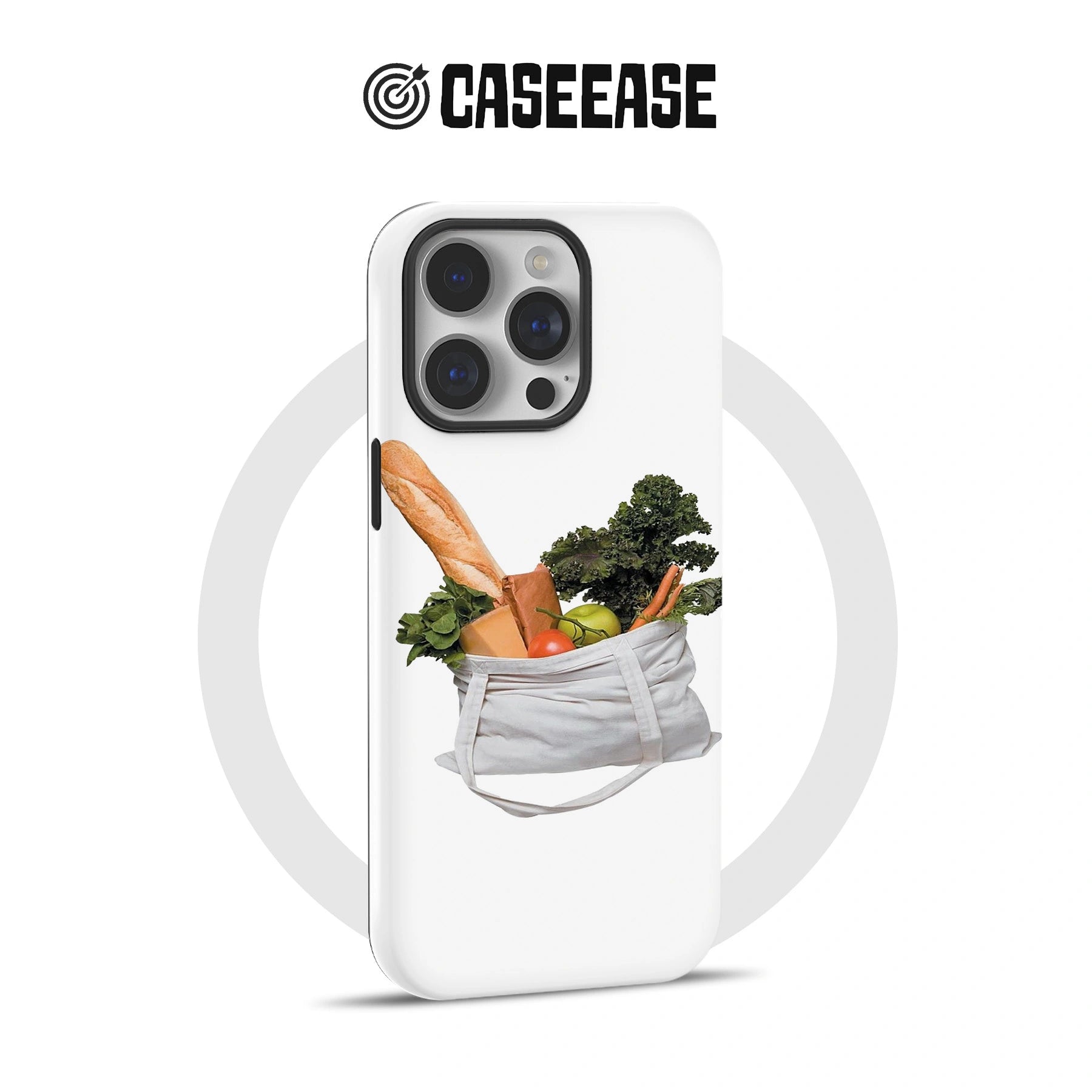 Funda para teléfono con diseño natural y ecológico.
