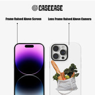 Funda para teléfono con diseño natural y ecológico.