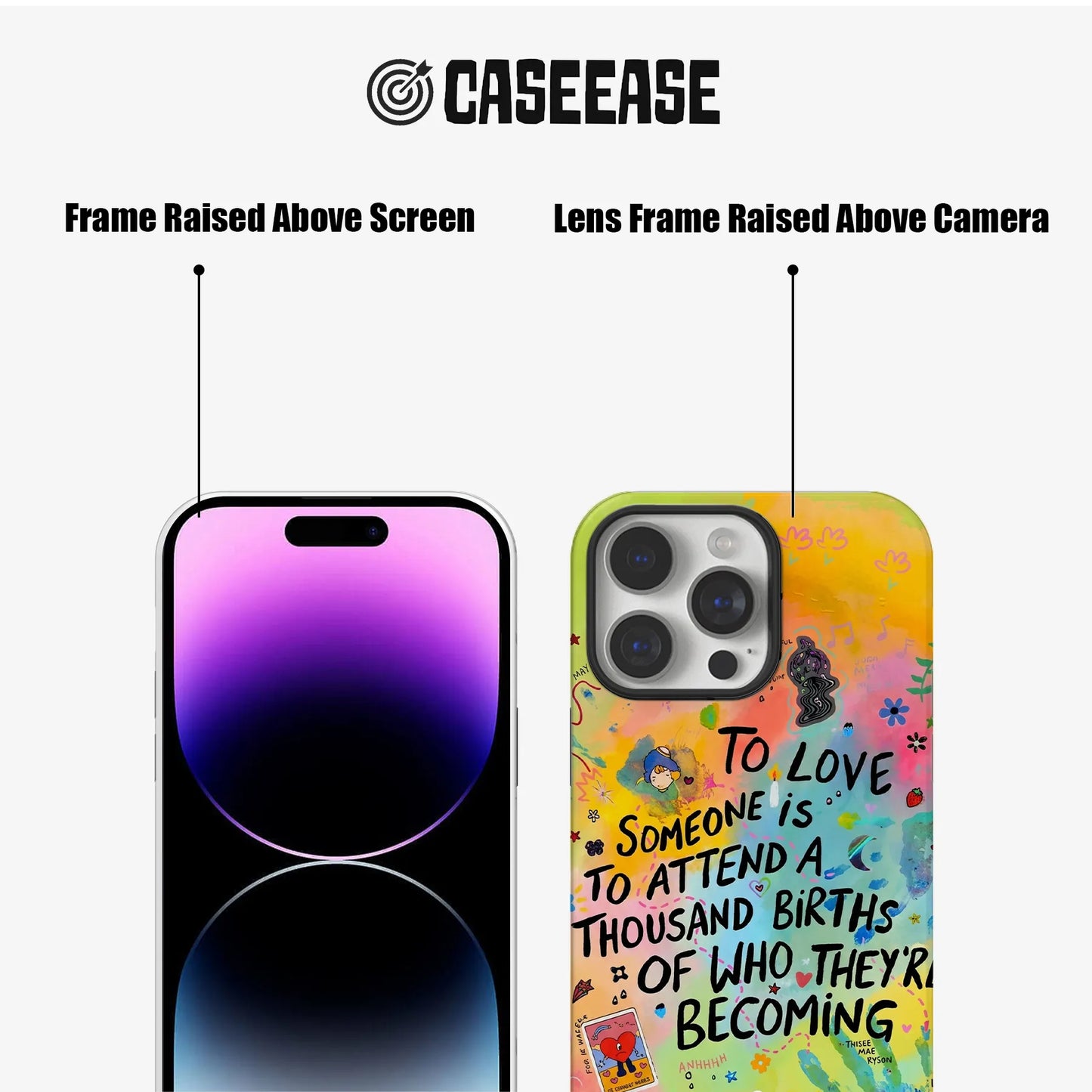 Vibrant Love Quote Phone Case – "To Love Someone"